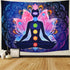 Maccyafst Seven Chakra Yoga Meditation Wall Hanging - Colorful Mandala Indian Chakra Tapestry for Studio