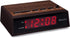 Westclox Retro Wood Style Easy To Read Super Bright Small Night Table Alarm Clock, 22690.