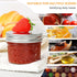 40 Pack 4oz CycleMore Clear Mason Jars With One Piece Silver Lids, Mini Glass Canisters, Spice Bottles, Canning Jars