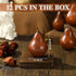 Wavwavw 12 Pcs Artificial Fruit Fake Brown Pear Bulk Lifelike Simulation Pears Decorative Fake Fruit Decor Artificial