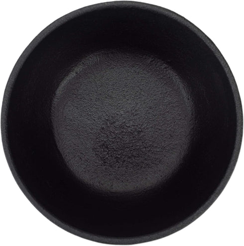 47th & Main Medium Durable Black Cast Iron Bowl, Round, 32 fluid ounces