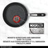 Starfrit The Rock 16cm Non-Stick Egg Fry Pan - 6.5" Durable Forged Aluminum, PFOA Free, Black