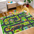 Kids Car Rug - Kids Road Rug Play Mat for Playroom Classroom Bedroom