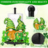 Countertop FYSUIMU St. Patrick' s Day Paper Towel Holder Green Luck Shamrock Clover Gnome Metal Tissue Holder Stand