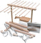 Ultimate 9 Pcs Pasta Making Tool Set Pasta Drying Rack, Pasta Tongs,