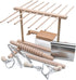 Ultimate 9 Pcs Pasta Making Tool Set Pasta Drying Rack, Pasta Tongs,
