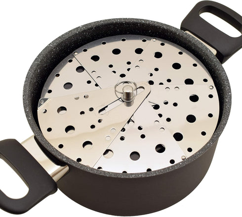 Drop Lid Otoshibuta, Flexible Size Cooking Drop Lid Adjustable Stainless Steel Lid 5.5"-9.1"
