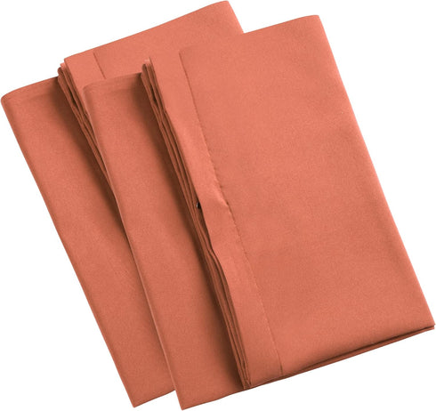 uxcell 2 Pack Pillow Cases, Soft 1800 Series Microfiber Pillowcases Set with Zipper King (20"x36") - Orange