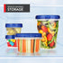 Stock Your Home 16oz Plastic Containers with Twist Top Lids, 10 Pack Freezer Containers for Leftover Food, Airtight