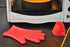 Sailing Silicone Gloves/Mitts for BBQ, Baking, Cooking, Heat Resistant, Mini, Red