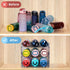 Water Bottle Organizer for Cabinet, 3 Pack Plastic Storage Shelf for Fridge, Kitchen, Desktop