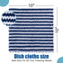 Homaxy 24 Pack Kitchen Dish Cloths, Ultra Soft Microfiber Cleaning Cloths, Fast Drying, Non-Linting, Navy Blue