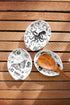 Karma Boho Spoon Rest, Black and White Ceramic Spoon Rest for Countertop