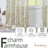 84 Inches Country 2 Set Lazzzy Linen Curtains Farmhouse Green Floral Print Curtains Long Back Tab Drapes for Living