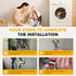 4FT Premium Steam Dryer Hose Installation Kit - 4 Ft 90 Degree Elbow Stainless Steel Hose, Inlet Adapter Hose, Y