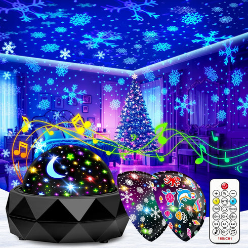 PIKOY Night Light Projector for Kids Room - 15 Colors, 15 White