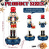 Jetec Nutcracker Music Box Wooden Nutcracker Soldier Toy Handmade Nutcracker Figures Christmas Nutcrackers Soldiers