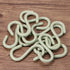 Mini Skater 2.5" S Shape Hooks - 10Pcs Light Green Plastic, Heavy Duty, Rust Resistant for Kitchen, Bathroom, Storage