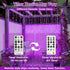 200LED 6.6x6.6ft 8 Curtain Light for Bedroom, Purple Window Wall Hanging Fairy Curtain String Light, Modes Remote Fairy