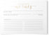 50 Gold Foil Mr & Mrs Newlywed Recipe Cards, 4x6 inches, Double-Sided
