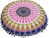 22" CRAFT KALA Floor Pillows Cover for Sitting, Large Meditation Cushions Cover for Adults, Bohemian Mandala Round Pouf