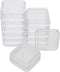 The Beadsmith Personality Case, 2 Clear Square Stacker Jars for Storage of Small Items, Crafts, and Jewelry