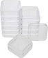 The Beadsmith Personality Case, 2 Clear Square Stacker Jars for Storage of Small Items, Crafts, and Jewelry