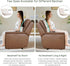 4" 12" HIGOGOGO Corduroy Recliner Chair Cushion with Lumbar Support Pillow Soft Non-Slip Thick Seat Pad Prevent