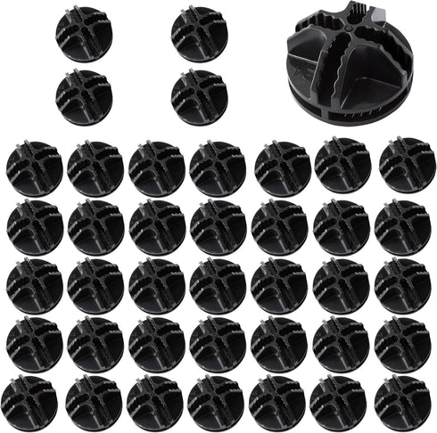 AUXBC 40PCS Cube Connectors Plastic Storage Wire Cube Connectors ABS Connectors Organizer for