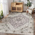3x5 SERISSA Area Rug Boho Rugs for Bedroom, Washable Kitchen Rugs Non-Slip, Ultra Soft Print Distressed Entry Rug