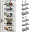 HapiRm Over Door Organizer Storage - Separable Hanging Organizer with 6 Metal Large Capacity Baskets, Detachable Behind