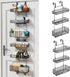 HapiRm Over Door Organizer Storage - Separable Hanging Organizer with 6 Metal Large Capacity Baskets, Detachable Behind