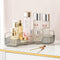 Corner Bathroom Countertop Organizer, 1 Tier Vanity Tray for Makeup, Perfume, Kitchen Spice Rack, Smoky Gray