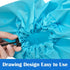 2 Pack XL Travel Laundry Bag, Machine Washable Organizer for 4 Loads of Laundry, Blue + Black, 24" x 36"