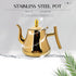 BESTOYARD Stainless Steel Teapot, Camping Pitcher with Lid, Whistling Kettle, Large Capacity Tea Pot for Hotel Supplies