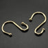 Set of 12 Gold Shower Curtain Rings Hooks - CHICTIE Decorative Metal Rust Resistant S Shaped Hooks