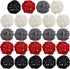 STMK 24 Pcs 2 Inch Rattan Balls Decorations - Wicker Balls for Home Decor DIY Vase Bowl Filler (Black, Grey, Red, White)