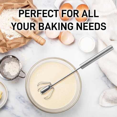 Push Action Egg Whisk Kitchen Tool