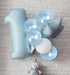 12 Inch 36 Treasures Gifted Metallic Light Blue Balloons - Baby Blue Balloons, Pastel Blue Balloons - Pastel Latex