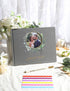 Wedding Guest Book, Polaroid Guest Book Alternative, 100 Pages Thick Paper, 8" x 10" with Markers and Protectors