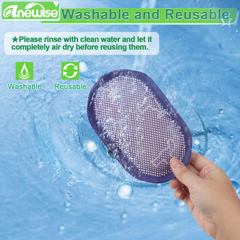4Pk DC44 DC35, DC31, DC56, DC34, DC30 #917066-02 Anewise Filter for Dyson Animal, Digital Slim Exclusive Multi Floor