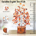Carnelian Healing Crystal Tree Bonsai, Spiritual Gift for Women, Desk Decor, Meditation Crystals for Home Room