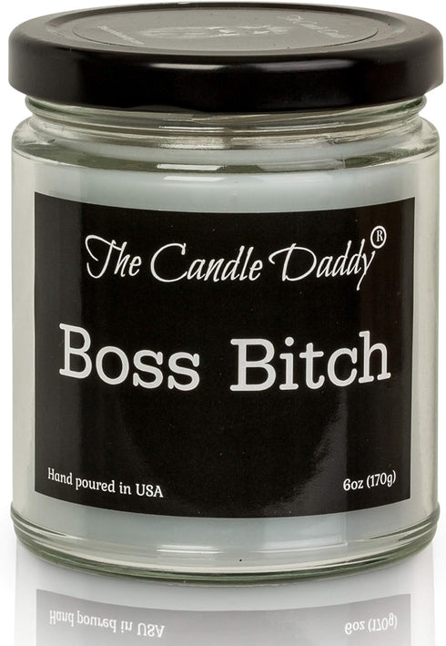 Boss Bitch Apple Maple Bourbon Scent, Maximum Scented 6 Ounce Jar, 40 Hour Burn Time