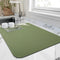 Dish Drying Mat for Kitchen Counter, Heat Resistant Non-slip Draining Mat, Super Absorbent, Easy to Clean, Green 18"x24"