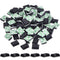 Hicarer 100 Pcs Adhesive Cable Clips Hooks for Outdoor String Lights, Wire Management Clips for Home Office
