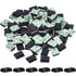 Hicarer 100 Pcs Adhesive Cable Clips Hooks for Outdoor String Lights, Wire Management Clips for Home Office