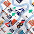 Set Set 1 1 Cartoon Truck Comforter Twin: Construction Bedding for Boys Kids Children Bedroom Dorm White Cute Cars