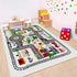 5x7ft 78.7X 59 INCH) Kids Town Road Play Rug - Car Playmat, Kids Rugs for Playroom Car Mat Town City Road Traffic Rugs