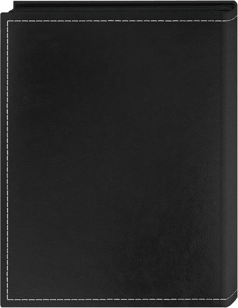 Pioneer LLL46 "Live, Laugh, Love" Mini Photo Album, Black Embroidered Frame Cover Sewn Leatherette