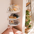 Set 3 Cloud Floating Corner Shelves - of Cloud Corner Wall Shelves for Kids Room, White Floating Shelf Nursery Wall